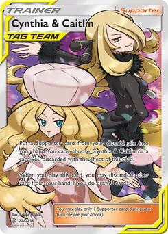 Cynthia & Caitlin (Full Art), SM - Cosmic Eclipse